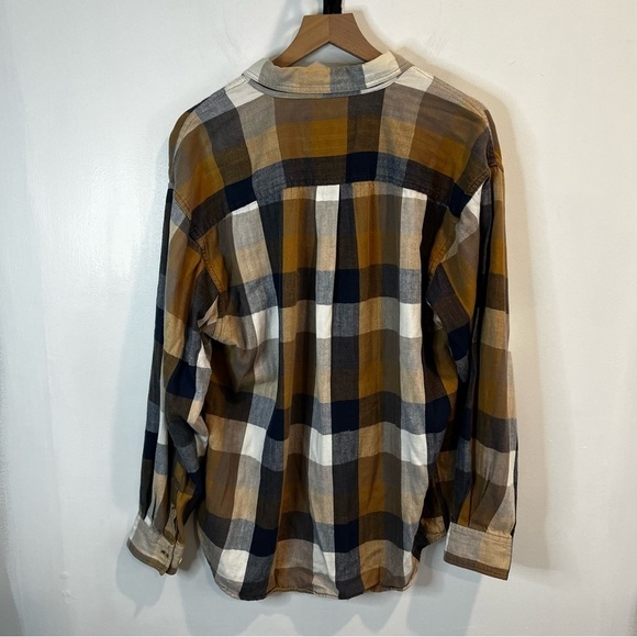 Men’s | Double Impact Brown and Black Plaid Button Up | Large - Picture 5 of 7